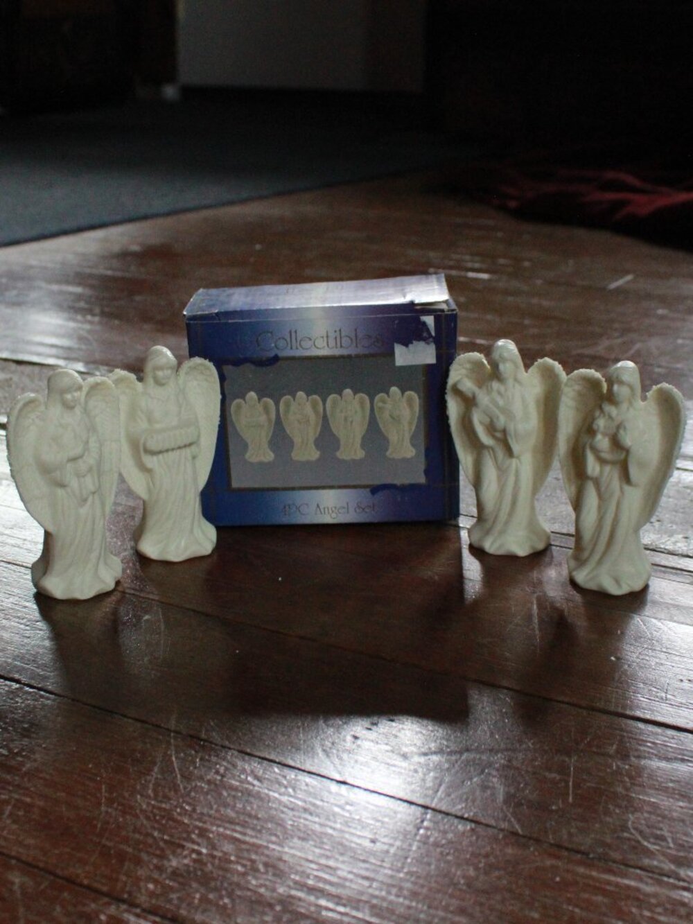 Unknown Brand Set of 4 Mini Ceramic Angels w/ Instruments